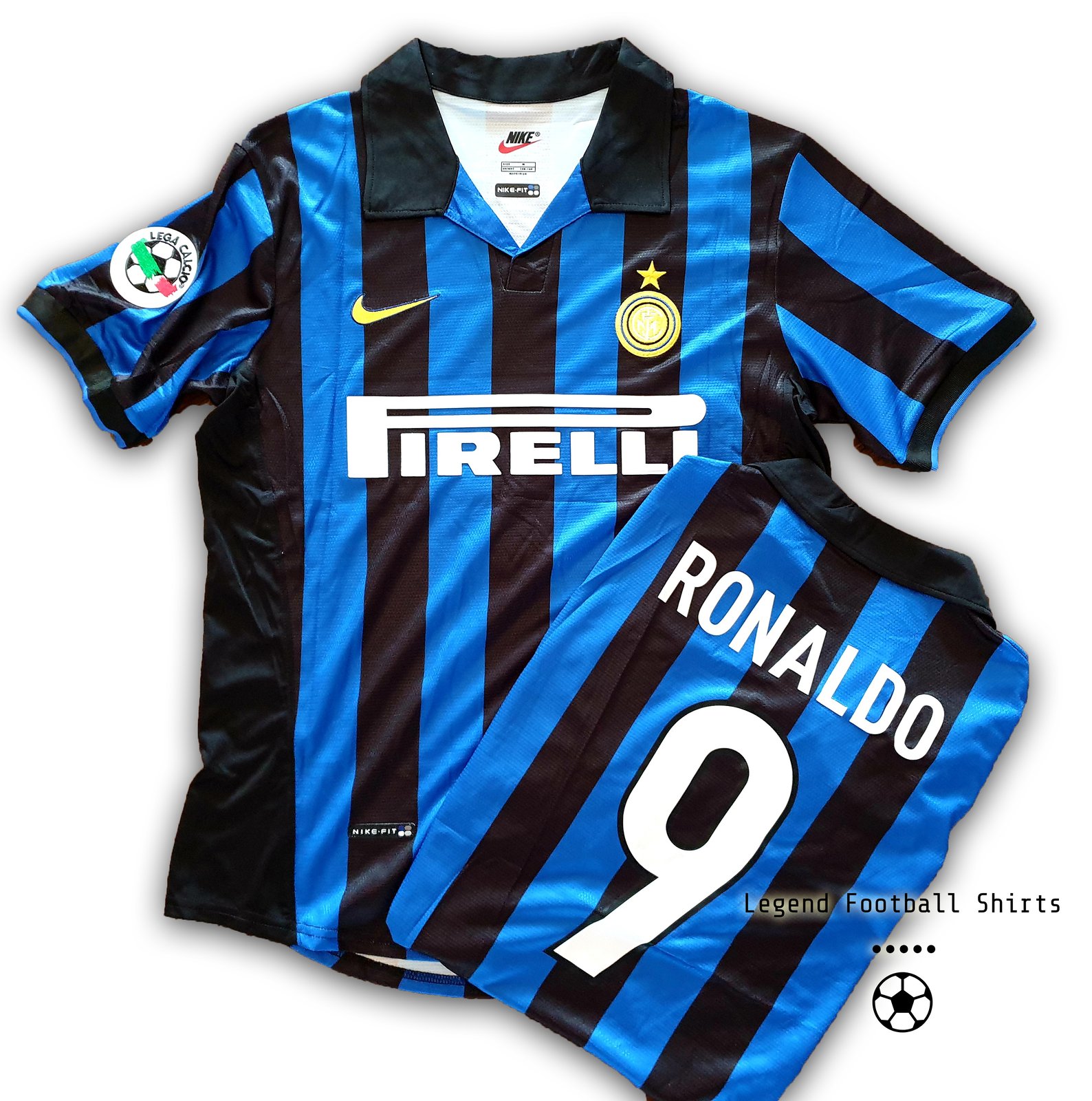 ウェア inter 1998 1999 Ronaldo BNWT Original Inter 1998 1999 Away #9 RONALDO XL shirt | eBay